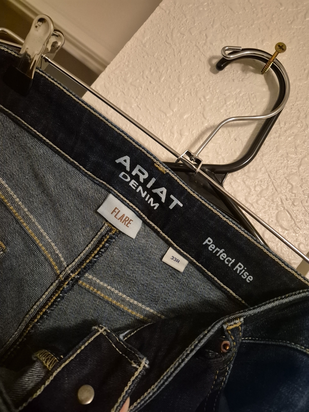 Ariat Flare Jeans in Dark Blue Denim